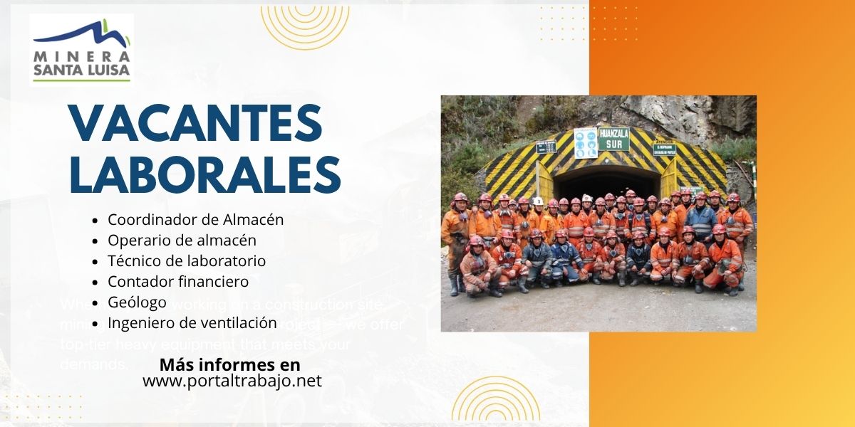 minera santa luisa empleos